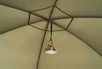 テント内のランタンフック