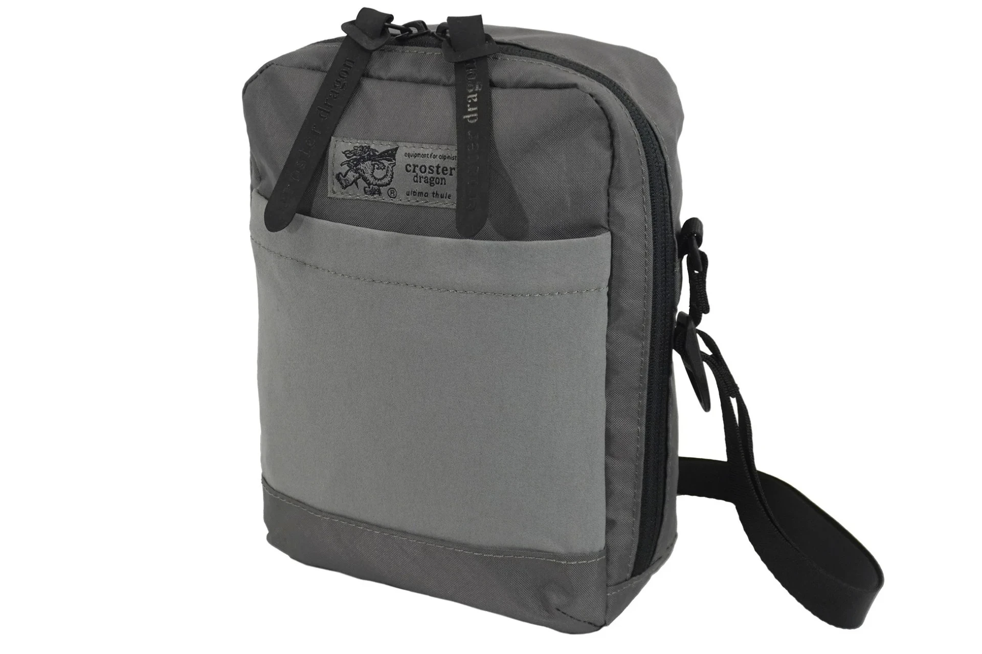 グレーのショルダーポーチ