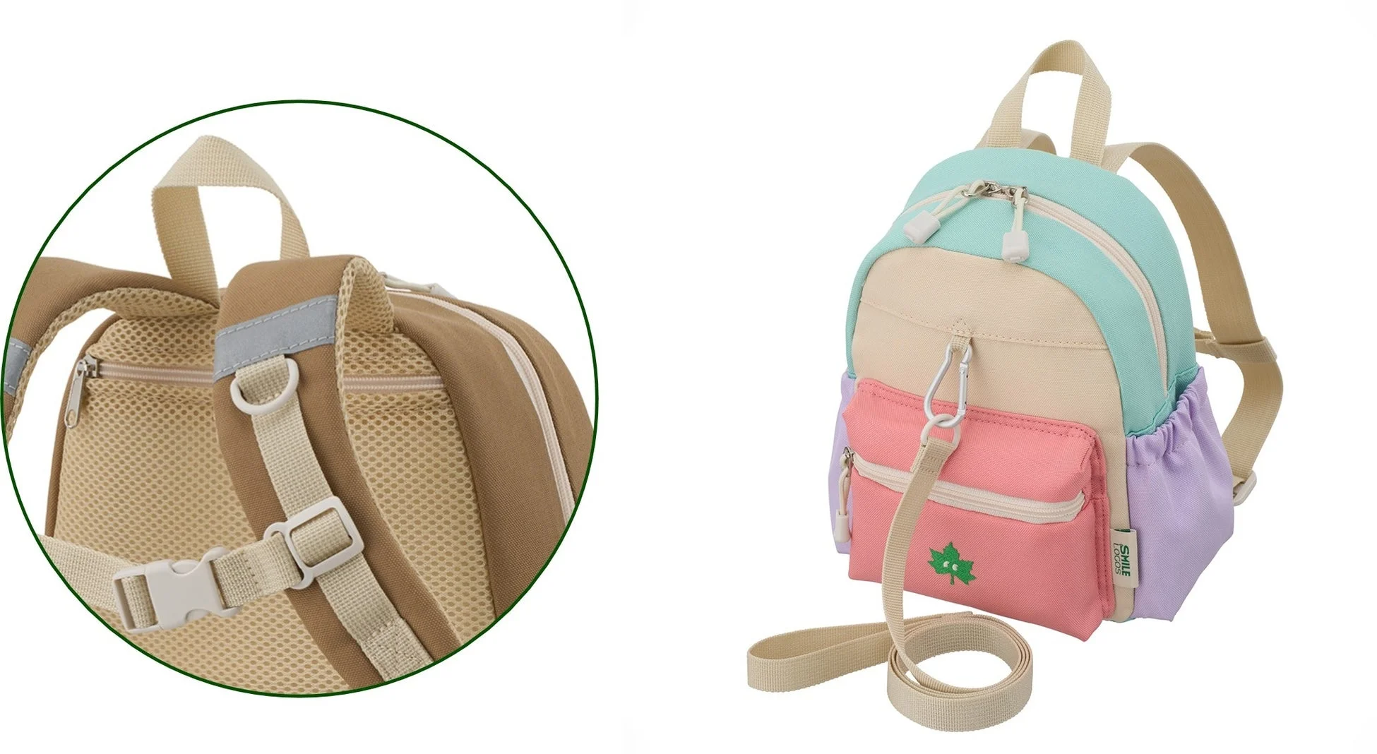 リフレクターと迷子防止ベルトの比較