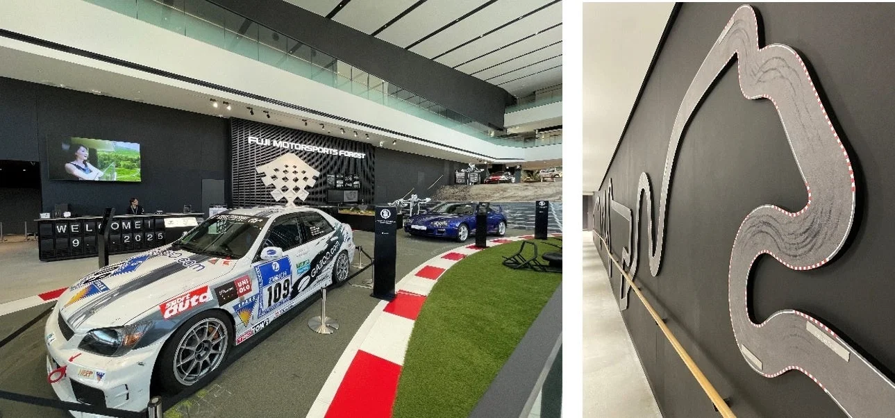 富士モータースポーツフォレスト ウェルカムセンター内部