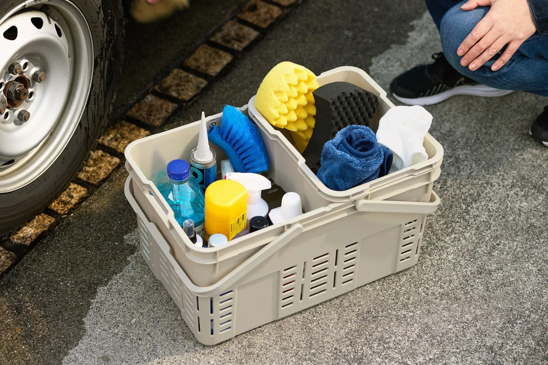 メッシュカーゴ36と洗車用品