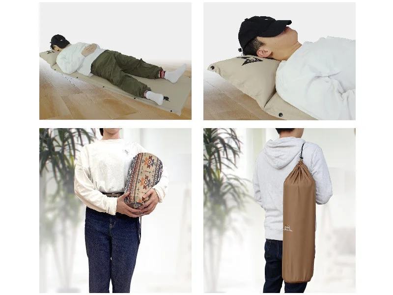 スリーピングマットと枕のセット