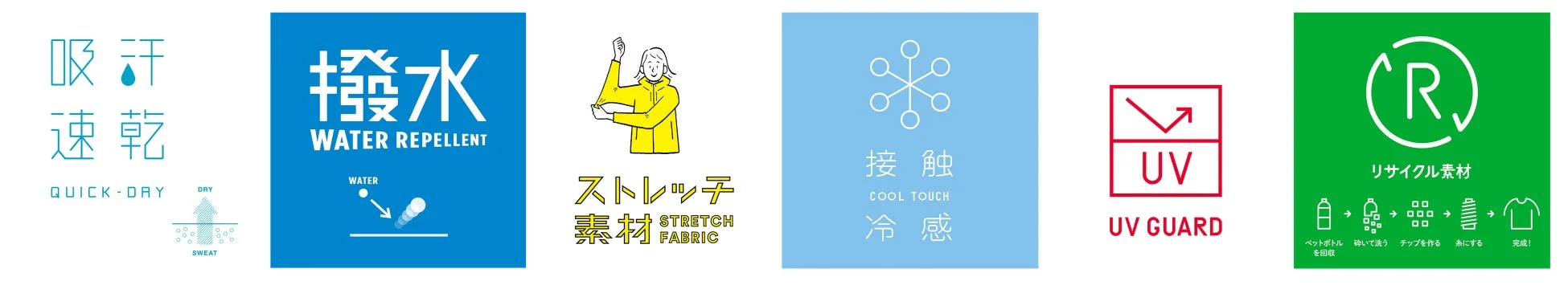 機能性素材のアイコン