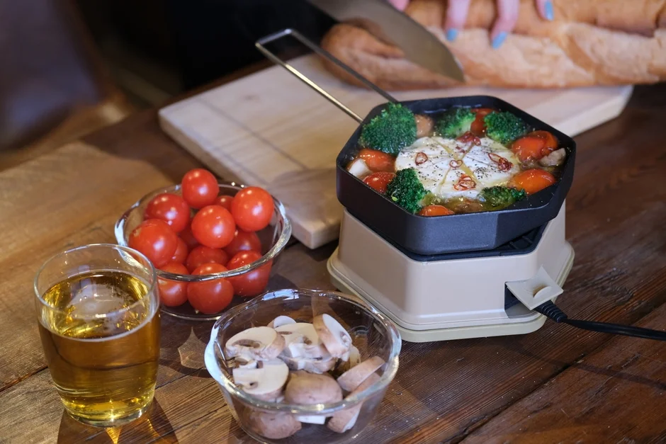 アヒージョとビール