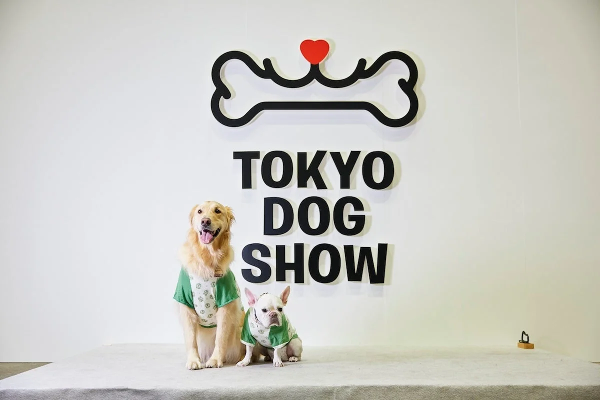 TOKYO DOG SHOWのロゴと犬たち