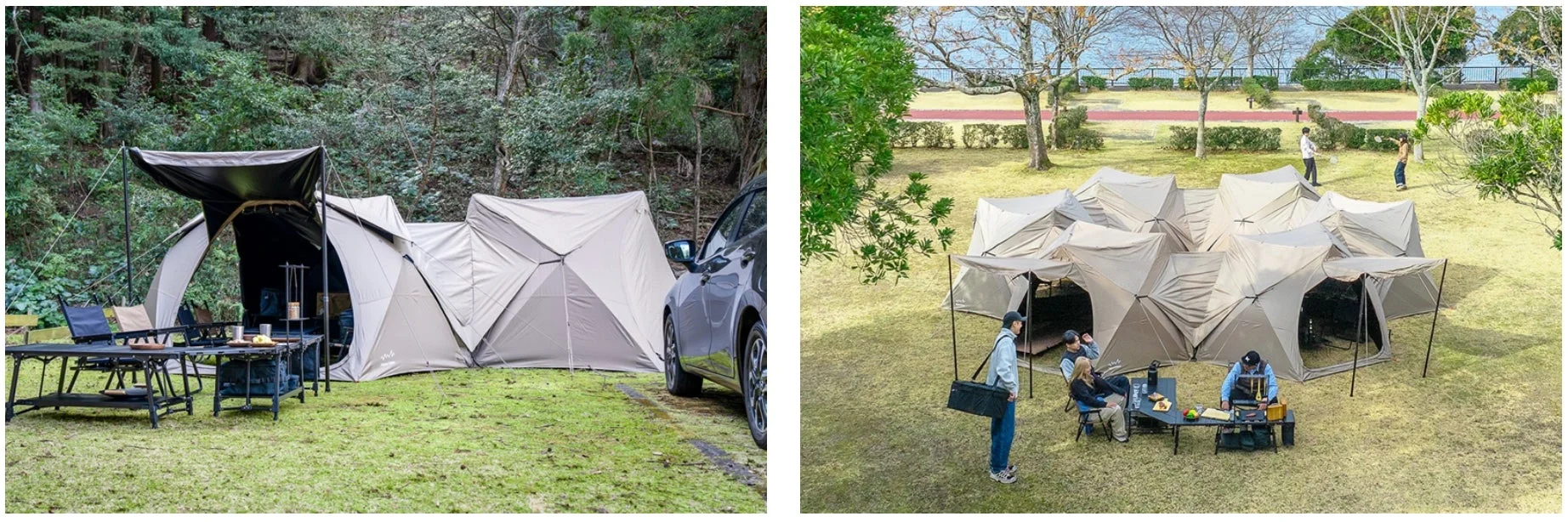 ヘキサ型キャンプシェード用トンネルL