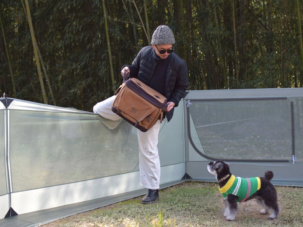 愛犬とフェンスの高さイメージ