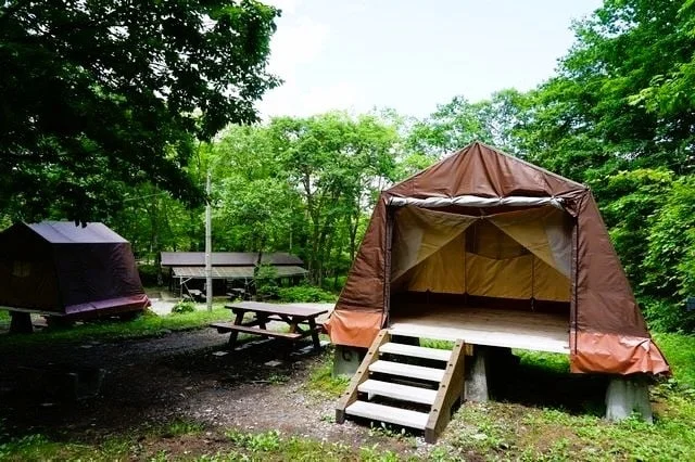 常設テントサイト