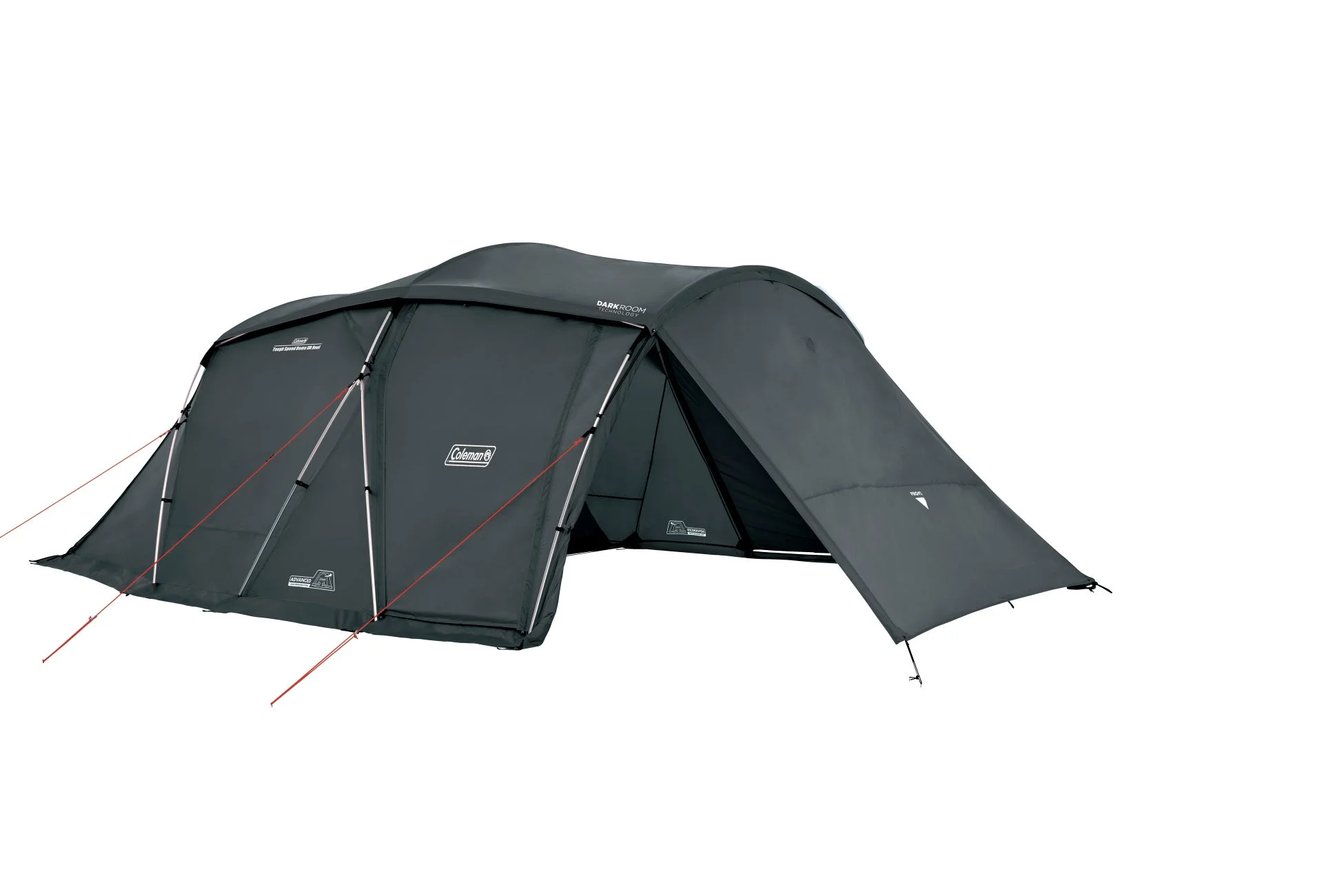 テント設営の様子