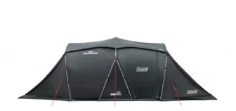 ダークグレーのコールマン製トンネルテント
