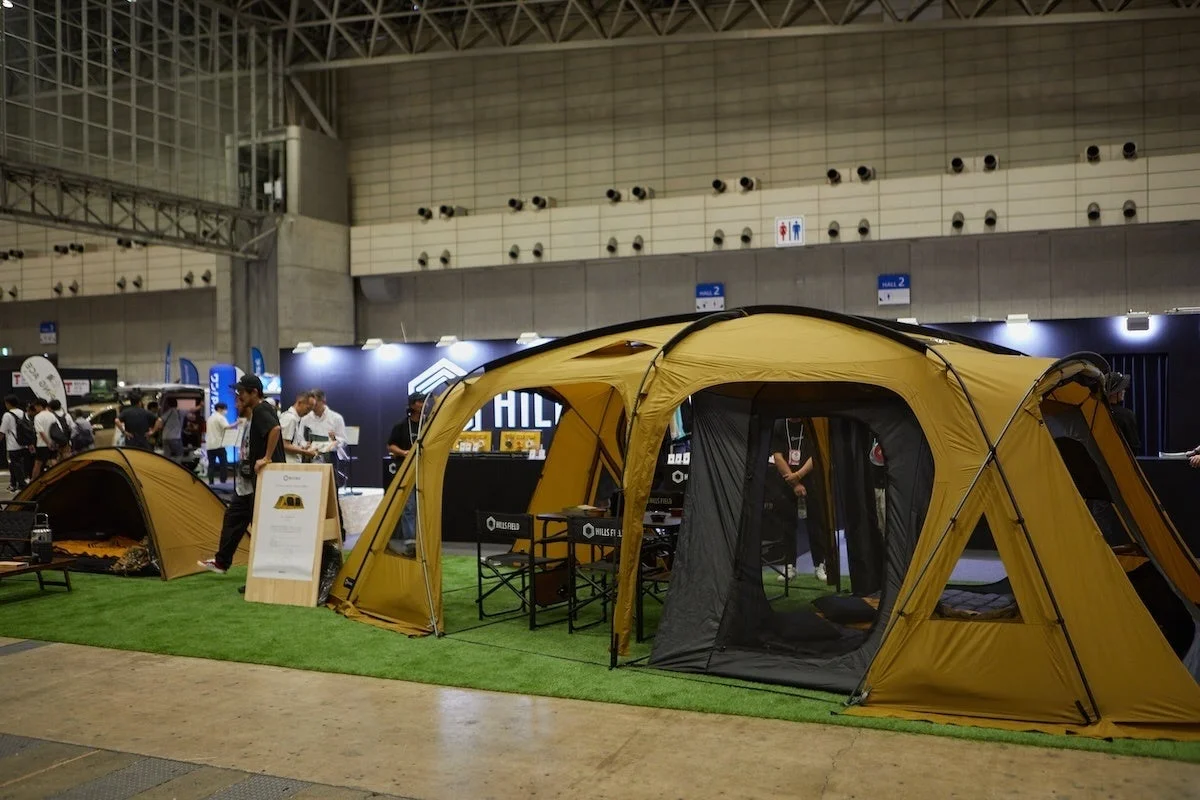 HILLS FIELDのテント展示