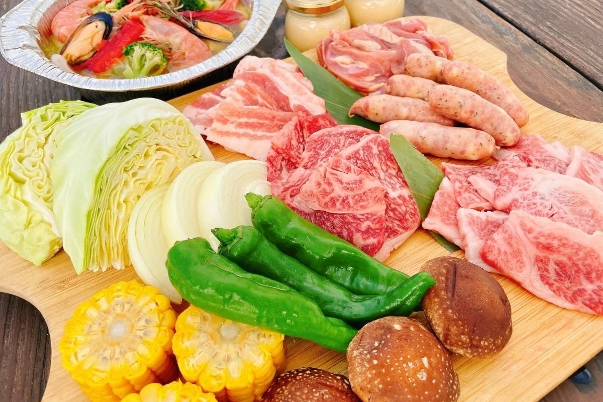 BBQ食材の盛り合わせ