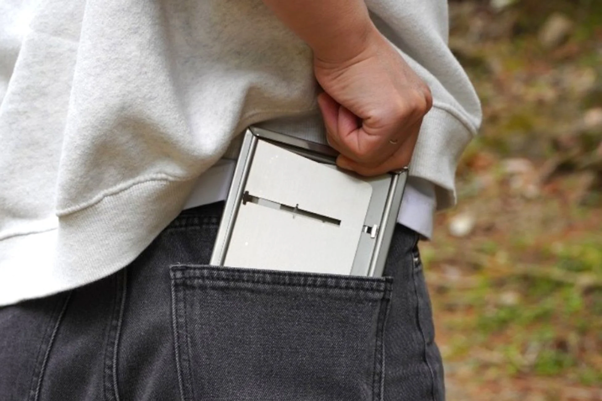 ポケットにグリル