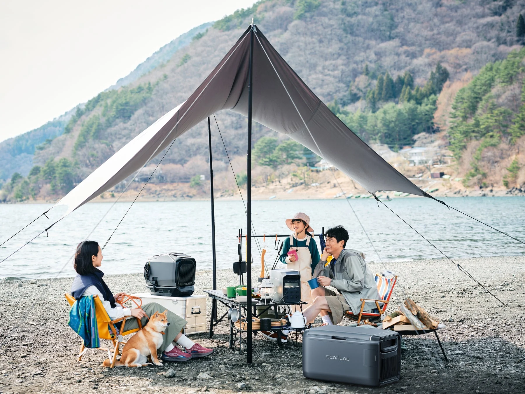 EcoFlowと楽しむキャンプ風景