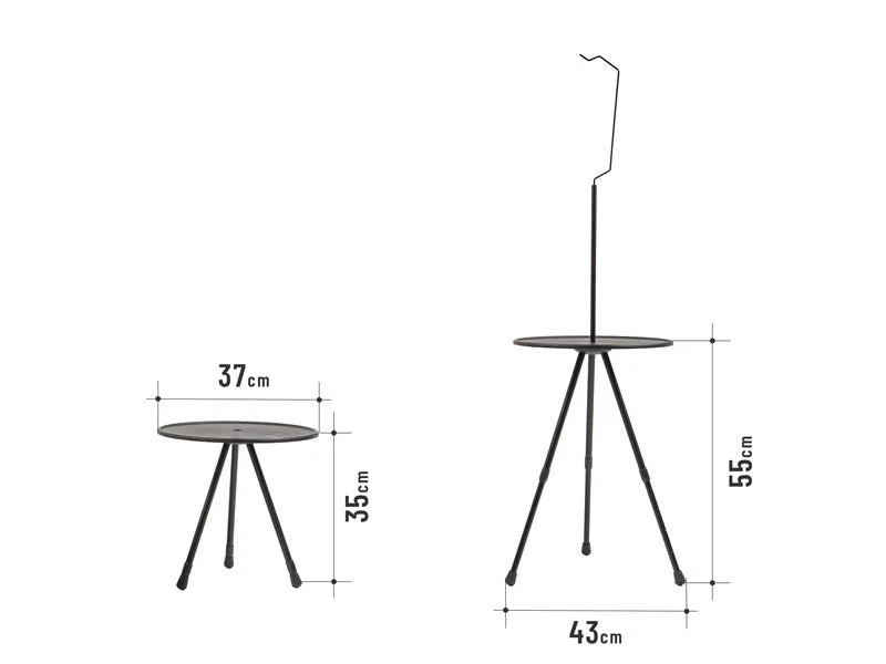 テーブルの寸法を示す画像