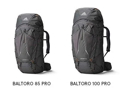 GREGORY BALTORO PRO 85と100のバックパック