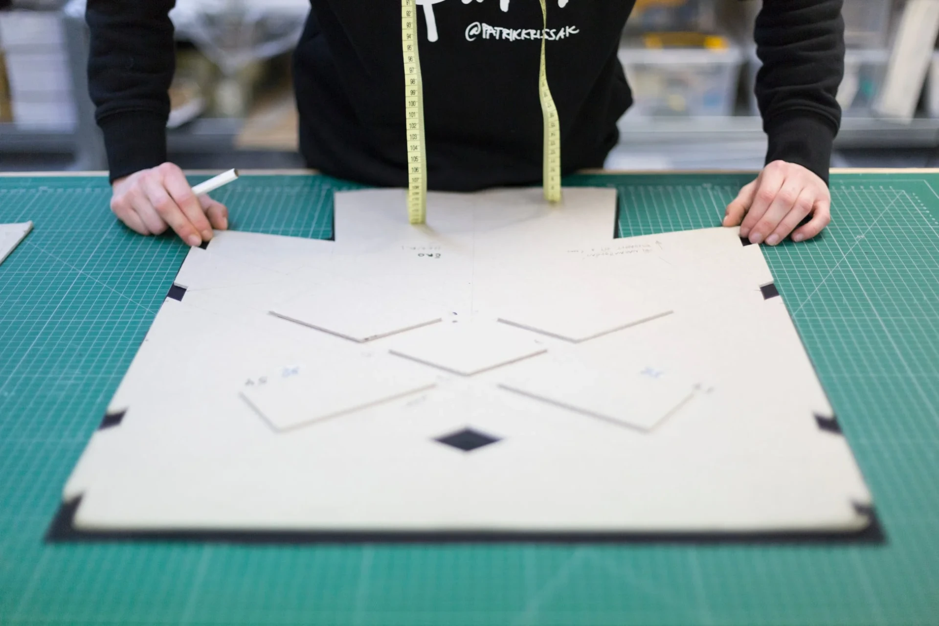 パターン作成の様子