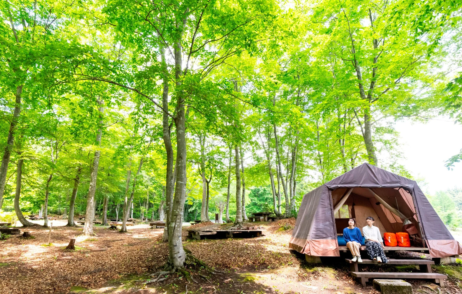 休暇村オリジナルロッジ型テント