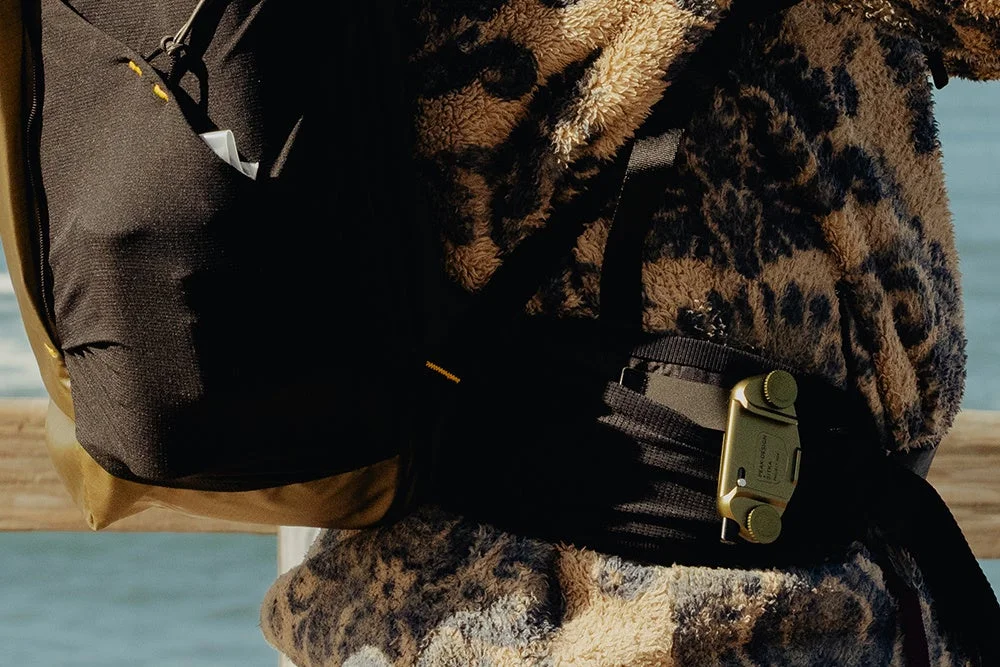 ヒップベルトのキャプチャー取り付けポイントの画像