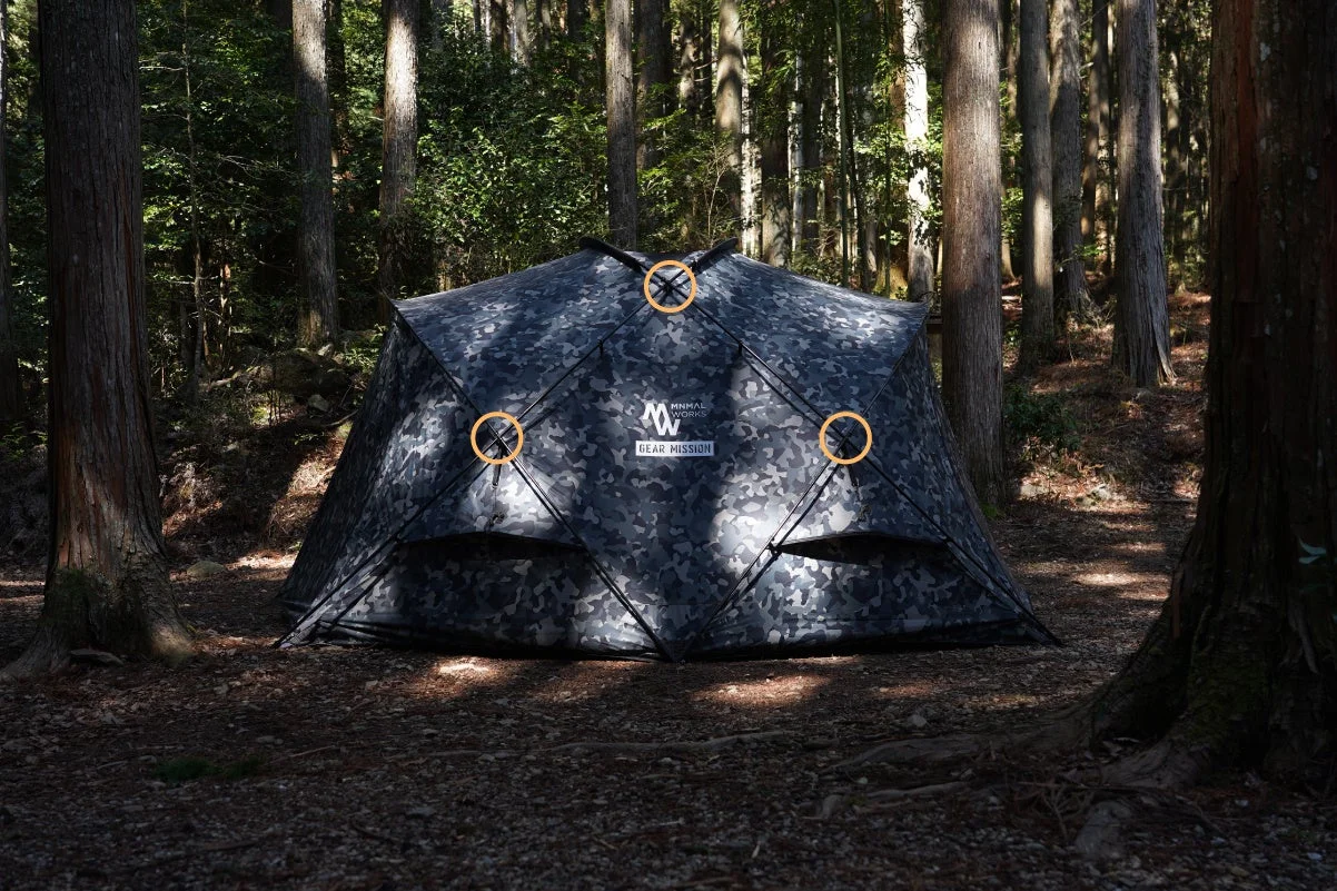 SHELTER Gの設営イメージ