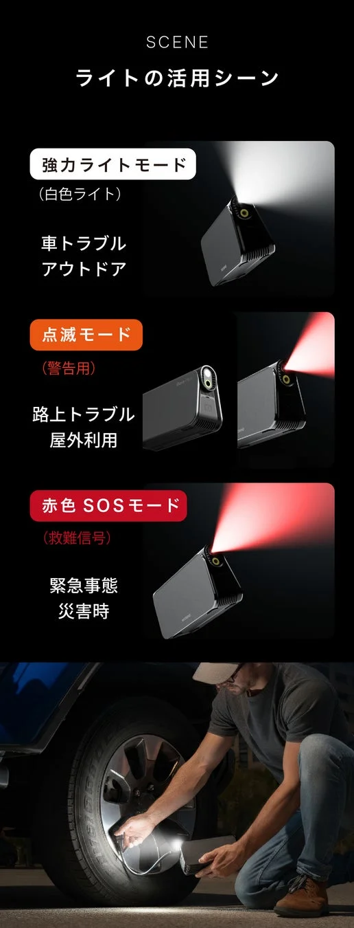 Bora Plusのライト活用シーン