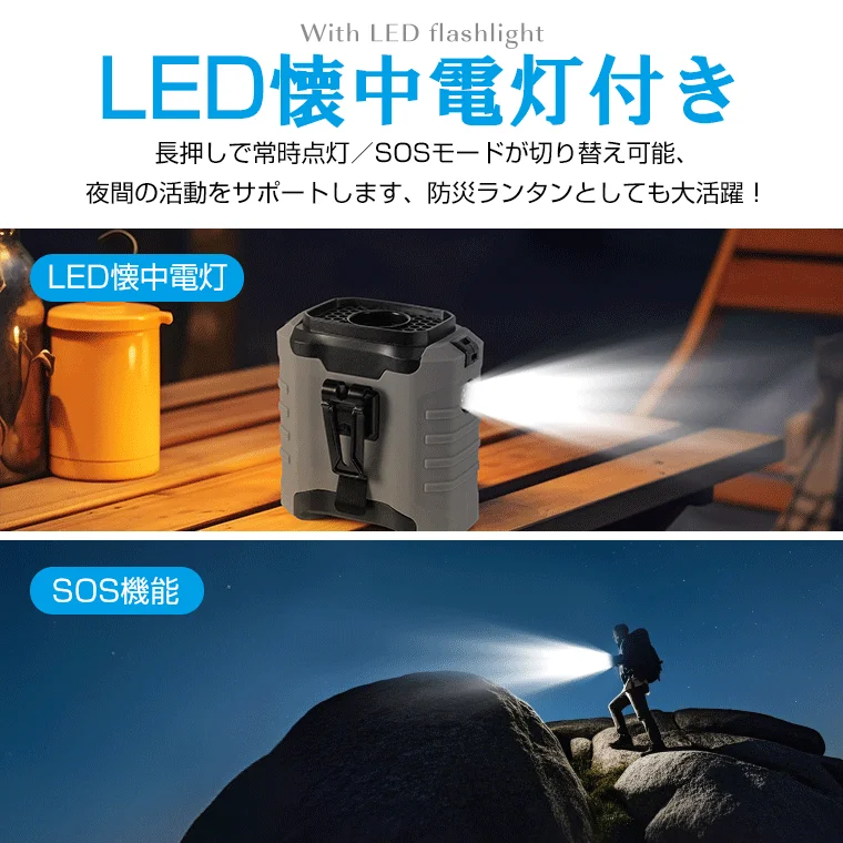 Type 1のLED懐中電灯機能