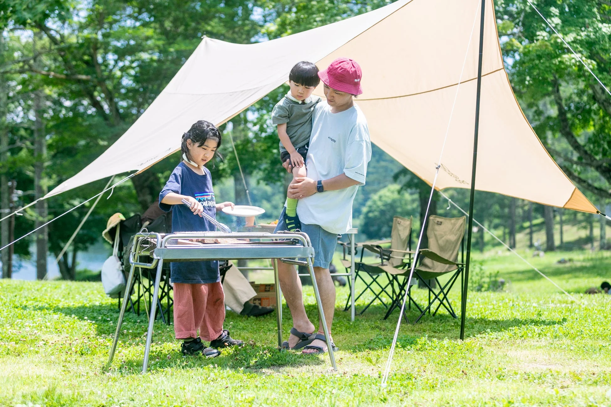 nagano forest village キャンプの様子