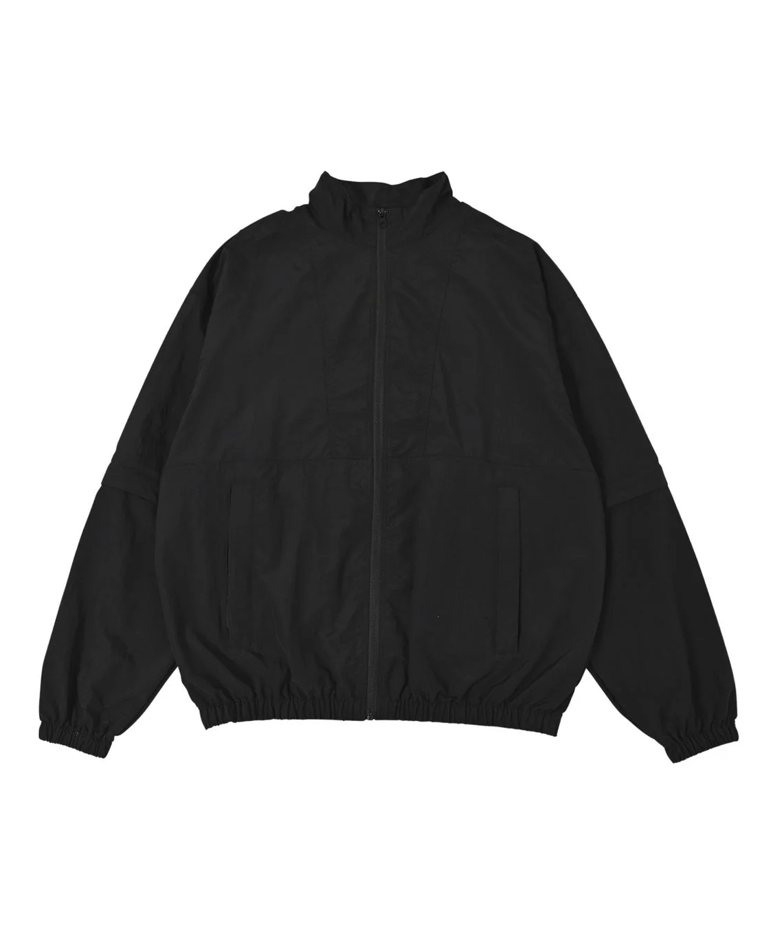 黒いスタンドカラージャケット