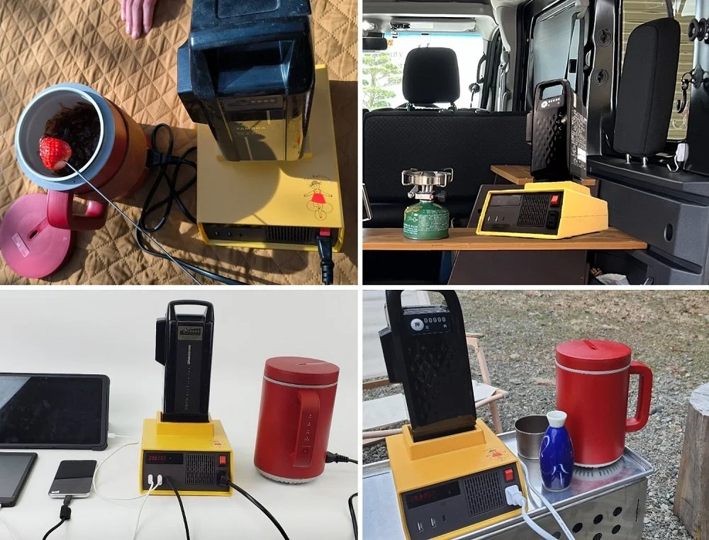 ポータブル電源を活用したアウトドアシーン