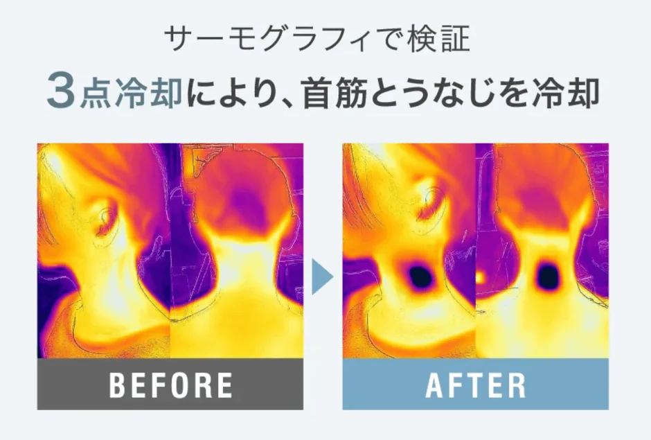 サーモグラフィによる冷却効果