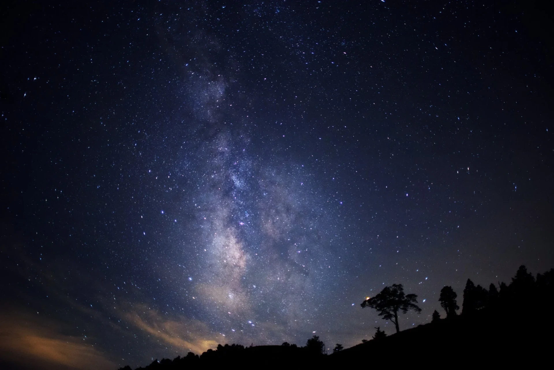 満天の星空と天の川