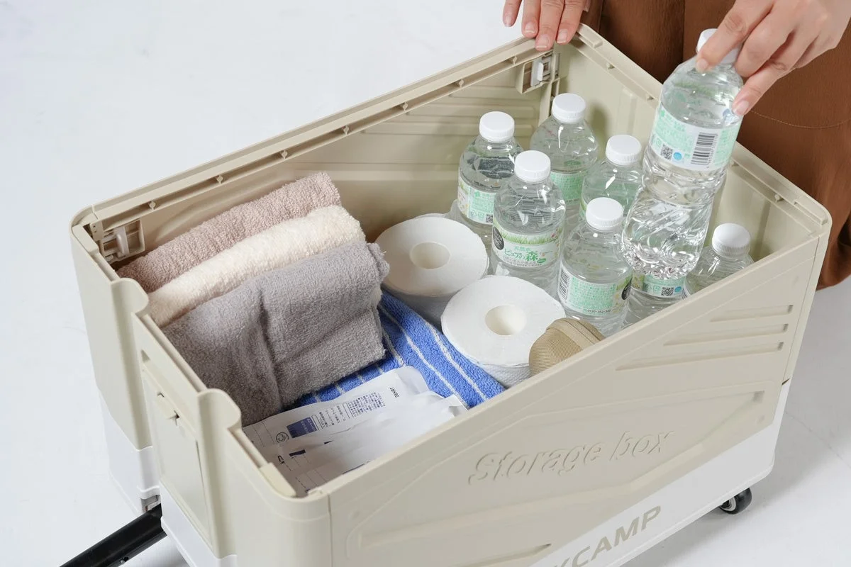 ワゴン型折りたたみコンテナ使用イメージ2