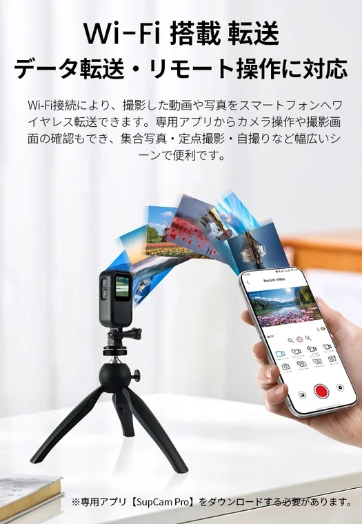 Wi-Fi転送・リモート操作に対応
