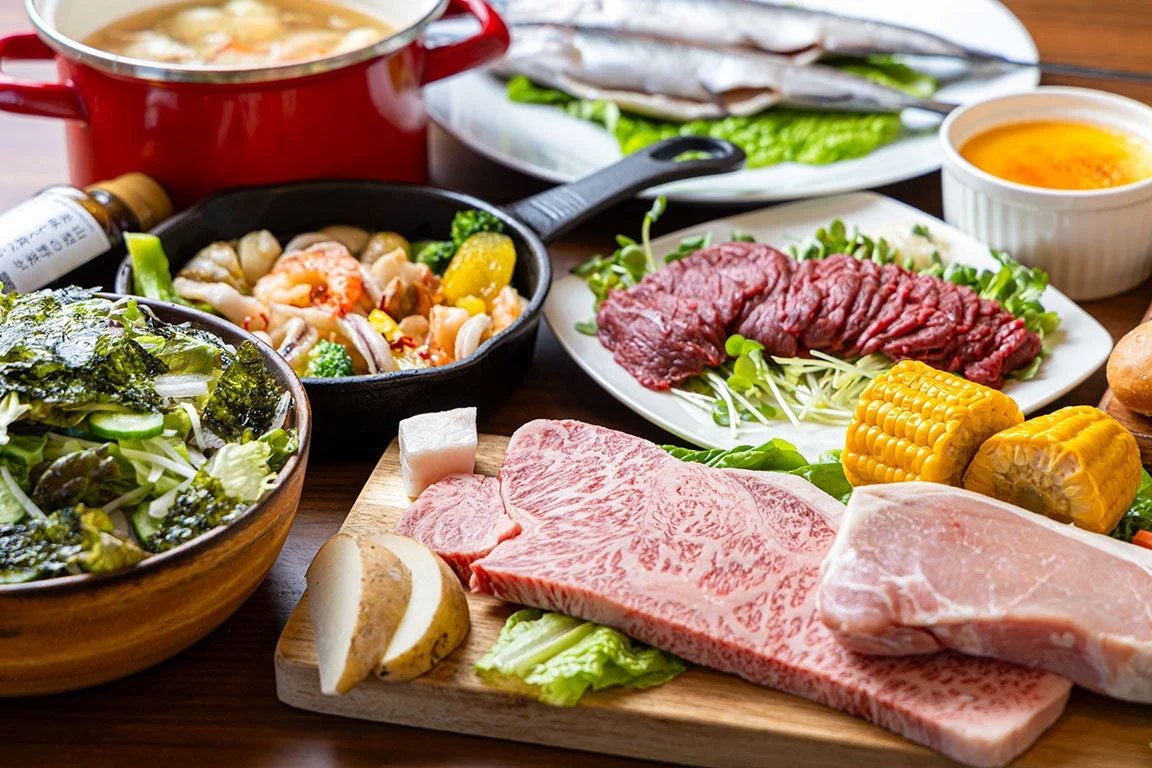 豪華なBBQ食材